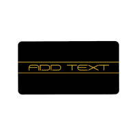 Modern Stylish Editable Gold Text & Stripes