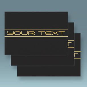 Modern Stylish Editable Gold Text & Stripes Wrapping Paper Sheet