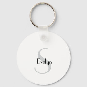 Modern Stylish Elegant Minimal Keychain