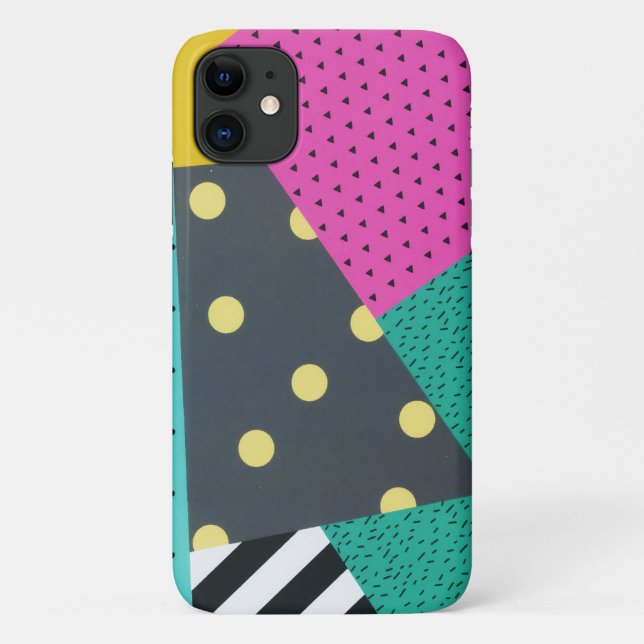 Modern Stylish Geometric Lines Pattern Case-Mate iPhone Case (Back)