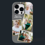 Modern stylish gold multi photo family electronic Case-Mate iPhone 14 pro case<br><div class="desc">Modern stylish gold multi photo family electronic phone case design. Ideal birthday,  Christmas,  mothers day or Fathers day design. Colours can be changed.</div>