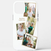 Modern stylish gold multi photo family electronic