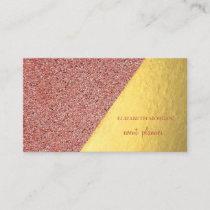 Modern Stylish Gold,Red Marble,Geometric Business Card