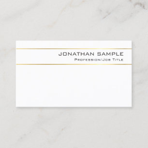 Modern Stylish Gold Striped Luxury Design Trendy Business Card