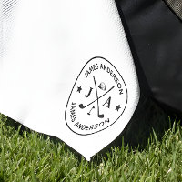 Modern Stylish Golfer Monogram & Name Personalised