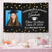 Modern Stylish Graduate Photo Graduation Party