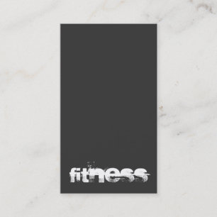 Modern Stylish Grey Fitness Sport Business Card
