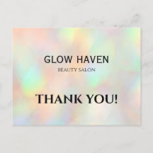 Modern Stylish Holographic Beauty Salon