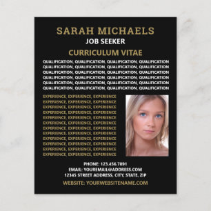 Modern & Stylish Job Seekers Curriculum Vitae Flyer