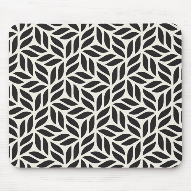Modern Stylish Leaf Pattern Mouse Mat (Front)
