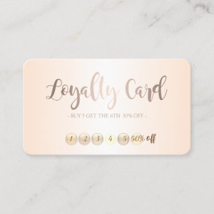 Modern Stylish Makeup  Loyalty Card