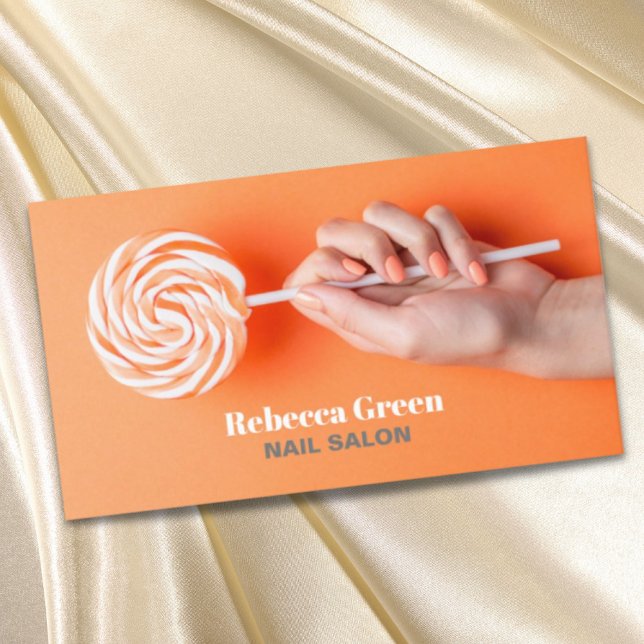 Modern Stylish Manicurist Nail Artist Nail Salon Business Card (Modern Stylish Manicurist Nail Artist Nail Salon Business Card)
