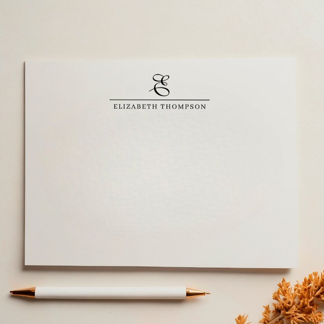 Modern Stylish Monogram Name Card (Creator Uploaded)