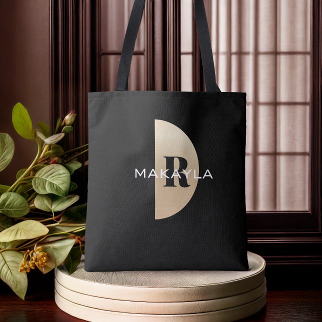 Modern Stylish Monogram Tote Bag (Creator Uploaded)