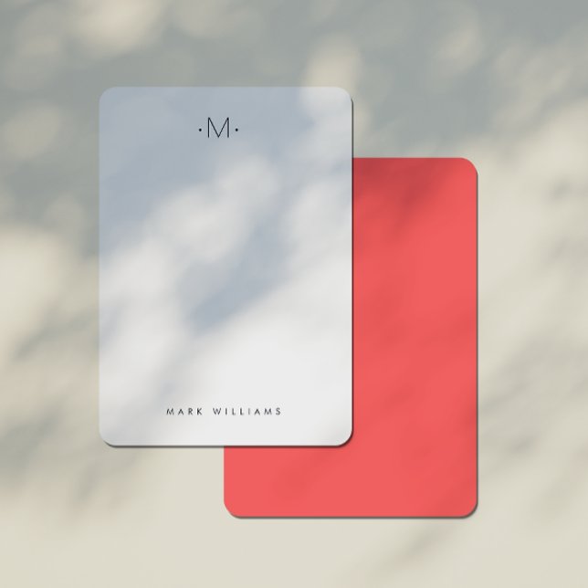 Modern Stylish Monogrammed Stationery Card (Creator Uploaded)