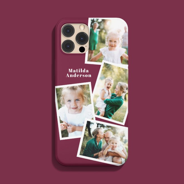 Modern stylish multi photo family electronic Case-Mate iPhone case