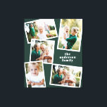 Modern stylish multi photo family green home decor<br><div class="desc">Modern stylish multi photo family home decor. Modern dark green colour can be changed.</div>
