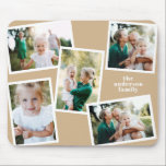 Modern stylish multi photo family home decor black mouse mat<br><div class="desc">Modern stylish multi photo family home decor. The black colour can be changed.</div>