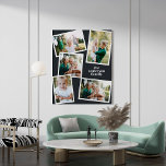 Modern stylish multi photo family home decor faux<br><div class="desc">Modern stylish multi photo family home decor. Colours can be changed.</div>