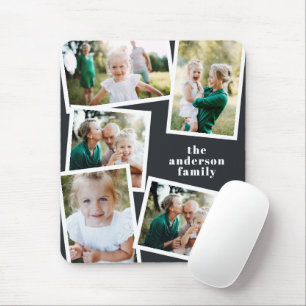 Modern stylish multi photo family home decor mouse mat