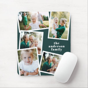 Modern stylish multi photo family home decor mouse mat