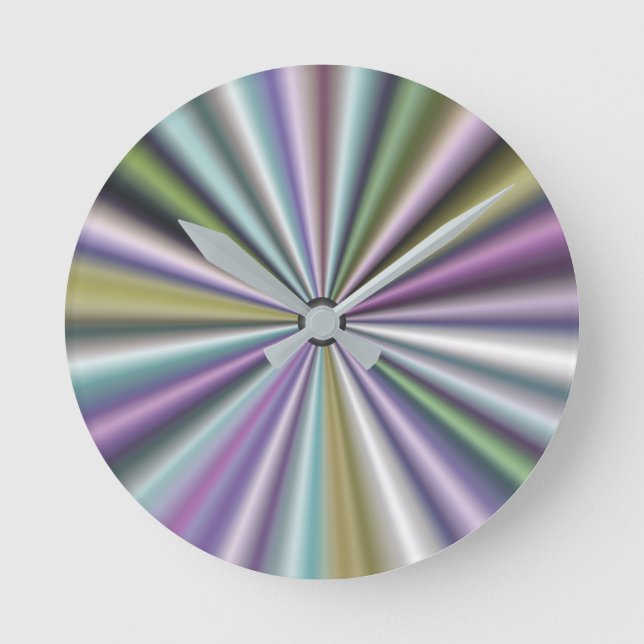 Modern Stylish Multicolor Round Clock (Front)