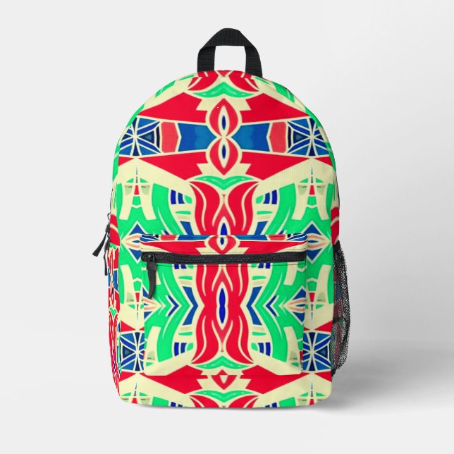 Modern stylish multiple colour classic design   pr printed backpack (Front)