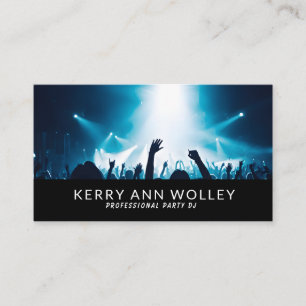 Modern Stylish Music DJ Party Concert Planner Business Card