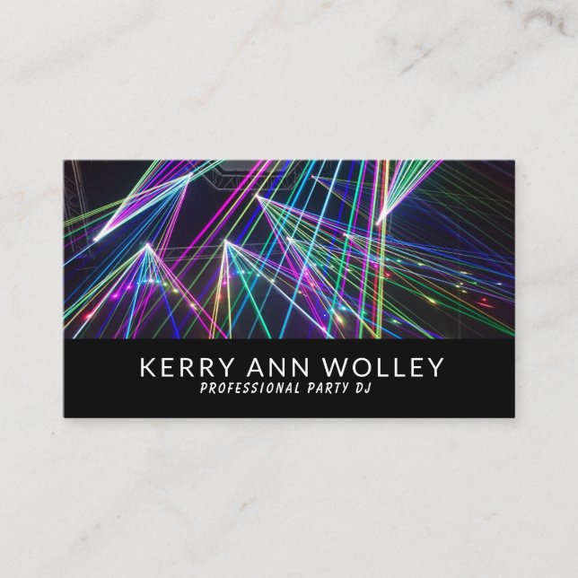 Modern Stylish Music DJ Party Concert Planner  Business Card (Front)