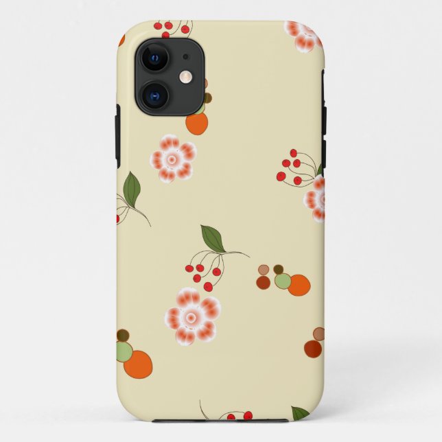 Modern Stylish Nature Pattern Case-Mate iPhone Case (Back)