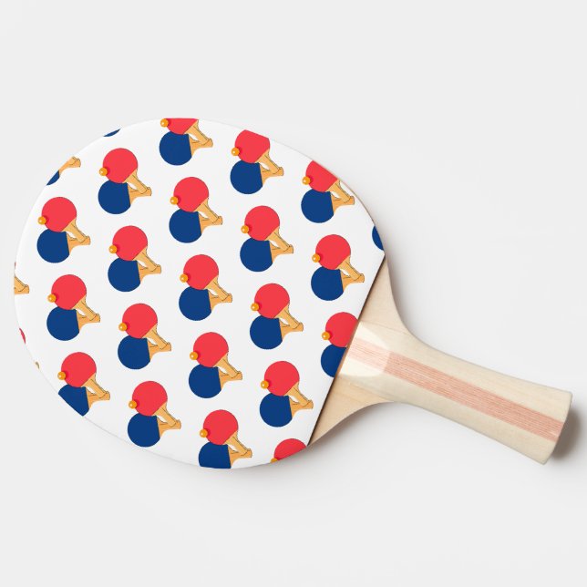 Modern Stylish Paddle,Ball White Background Ping Pong Paddle (Side)