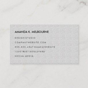 Modern Stylish Pattern Business Card