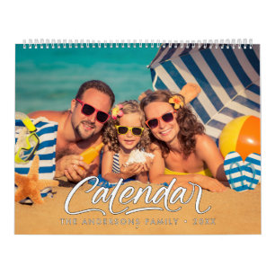 Modern Stylish Photo Family 2026 Calendar