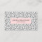 Modern Stylish Pink & Black Dots | Custom Colour