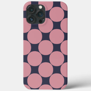 Modern Stylish Pink Polka Dot  iPhone 13 Pro Max Case