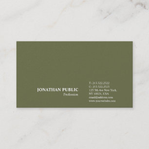 Modern Stylish Plain Premium Pearl Finish Luxury Business Card