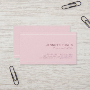 Modern Stylish Plain Premium Pearl Finish Luxury Business Card
