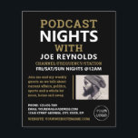 Modern & Stylish Podcaster, Podcast Advertising Flyer<br><div class="desc">Modern & Stylish Podcaster,  Podcast Advertising Flyer by The Business Card Store.</div>