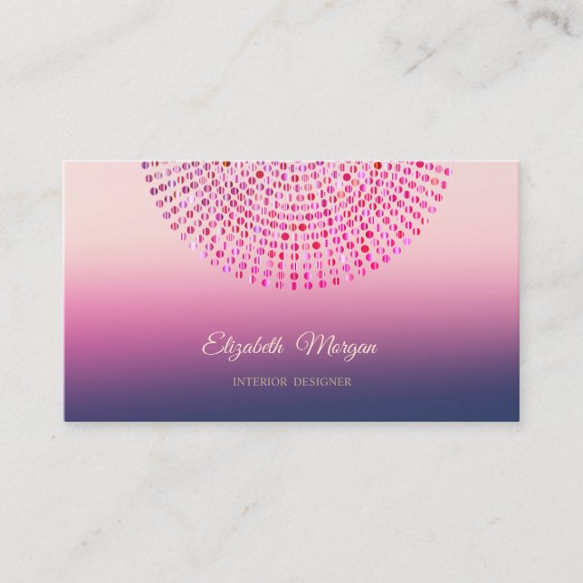 Modern Stylish Professional, Dots Business Card (Front)