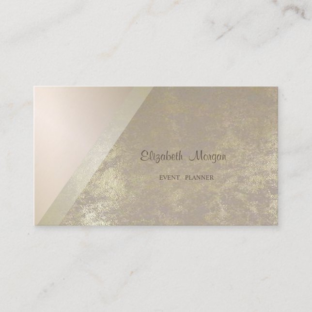 Modern Stylish Professional Geometric Business Card (Front)