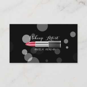 Modern Stylish Professional -Makeup-Lipstick Business Card