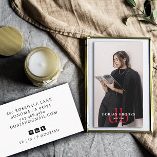 Modern Stylish Professional Photo Business Card
