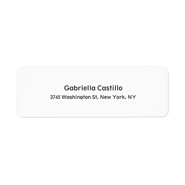 Modern Stylish Professional Trendy Simple White (Front)