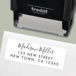 Modern Stylish Return Address Self-inking Stamp