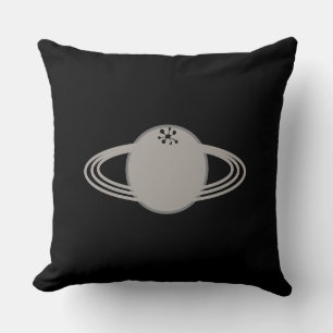 Modern Stylish Saturn on Black Cushion