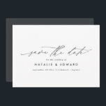 Modern stylish script elegant typography wedding save the date<br><div class="desc">Modern stylish script elegant typography wedding save the date invite. Modern minimal stylish design. All colours can be customised.</div>