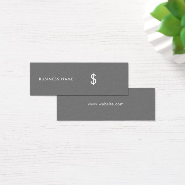 Modern Stylish Simple Dark Grey Price Tag (Desk)