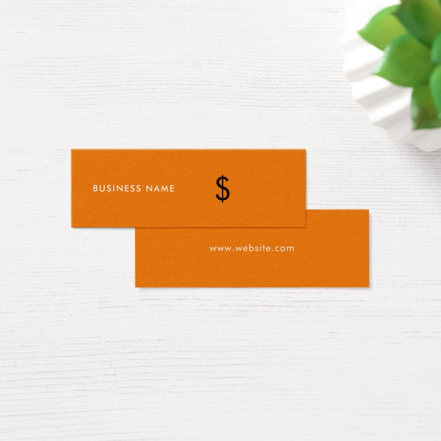 Modern Stylish Simple Orange Price Tag (Desk)