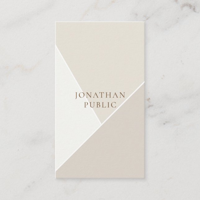 Modern Stylish Simple Template Minimalist Elegant Business Card (Front)