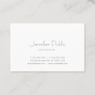 Modern Stylish Simple Template Professional Trendy Business Card